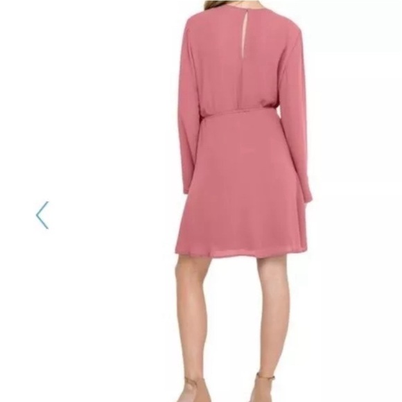 Lush Elly Wrap Dress Withered Rose - Picture 2 of 13